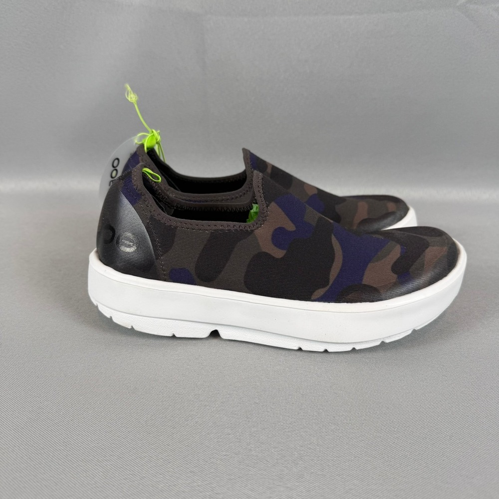 Oofos OOmg Eezee Recovery Sneakers Womens 6.5 Midnight Camo Slip-On Shoes NIB - Picture 5 of 8
